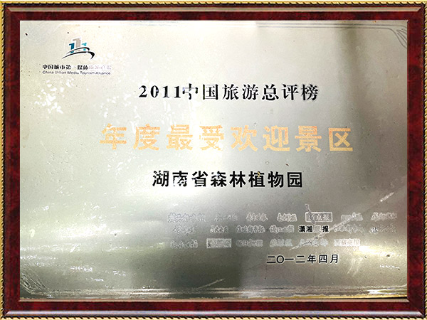 年度最受欢迎景区